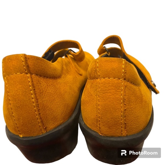 Wolky Sabine Nubuck Suede Mary Janes Shoes EU40 US 9 Burnt Orange and Black. - Picture 3 of 8